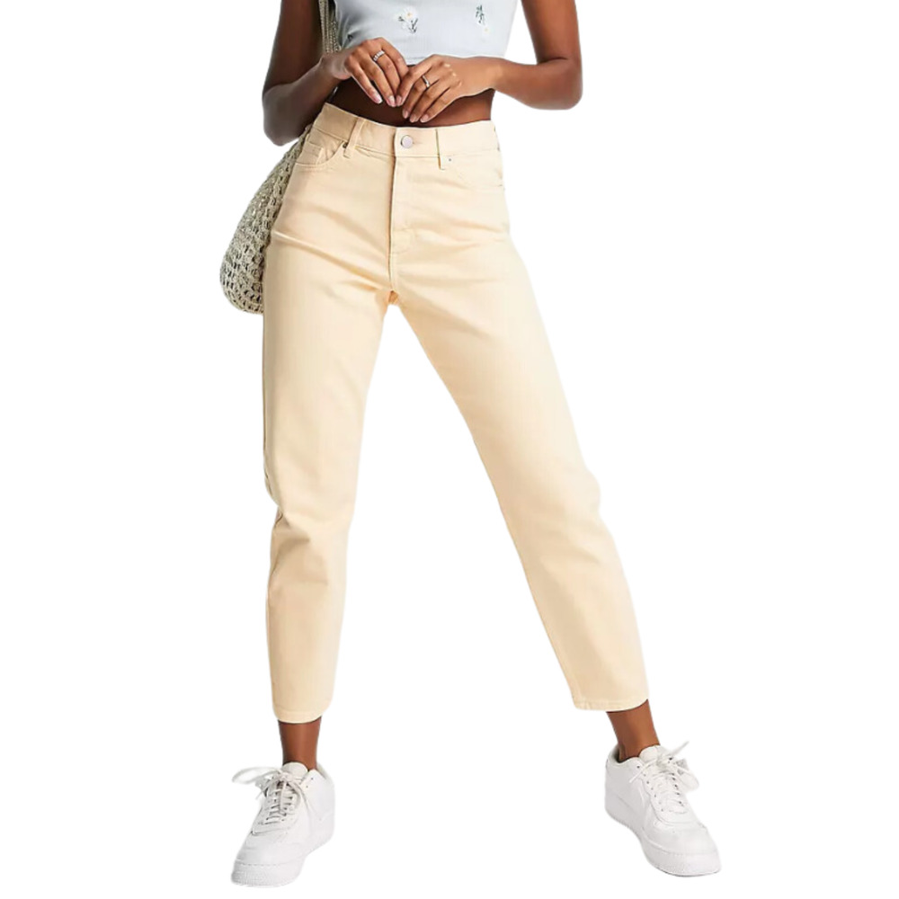 Denim Reserved Mom Jean in Pastel Lemon NWT Size 34